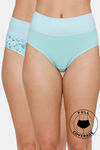 Zivame High Rise Full Coverage Tummy Tucker Hipster Panty (Pack of 2) - Multicolor — thumbnail 1